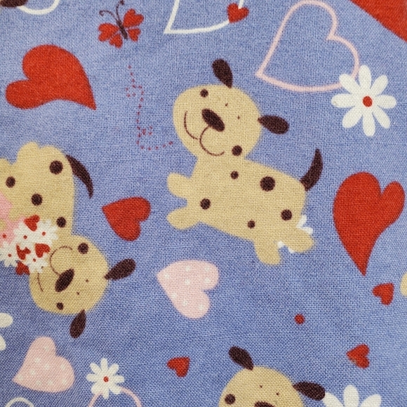 Dickies Women's Heart and Dogs Print Scrub top size S - Picture 8 of 10